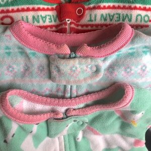 Bundle 12-18 month Fleece Pajamas